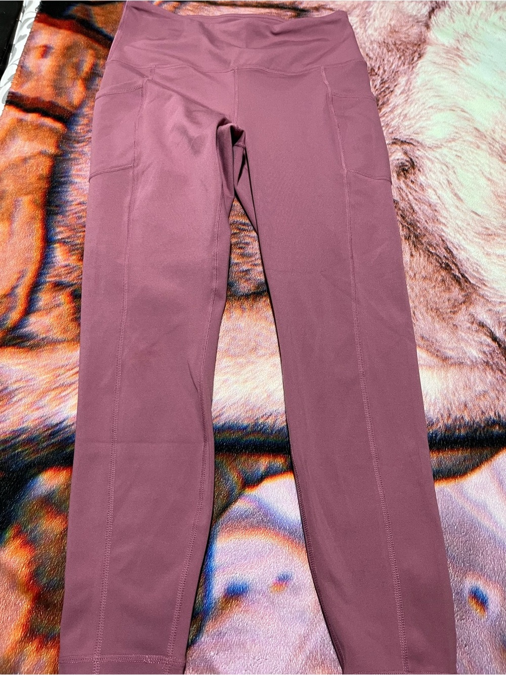 Yogalicious High-Rise Leggings in Mauve Pink